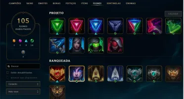 CONTA LOL PROMOÇÃO, 78 SKINS, PRATA, VÁRIOS ÍCONES