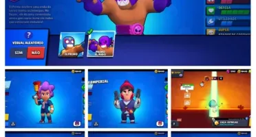 Conta brawl stars skins raras barata