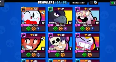Conta brawl stars skins raras barata