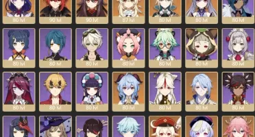 CONTA GENSHIN AR55✨15 LENDÁRIOS|4 ARMAS 5⭐e MAIS✨