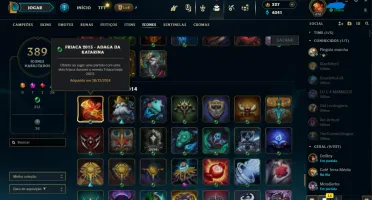 Conta League Of Legends Lvl 470 + 279 Skins Mmr Diamond