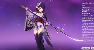 Conta AR 45, Baal (Cortador), Yoimiya e Kokomi + 2 armas 5*