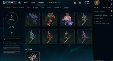 Conta LOL lv 193 / Gold /mmr platina