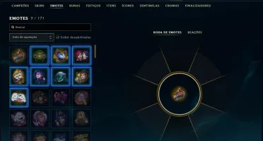 Mestre com 30 Champs e 6 Skins