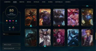 Conta Com 80 Skins