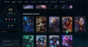 Conta Com 80 Skins