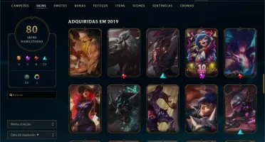 Conta Com 80 Skins