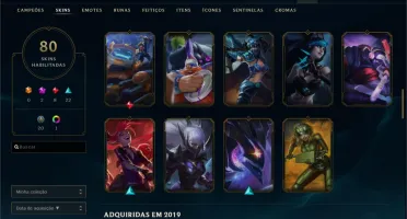Conta Com 80 Skins