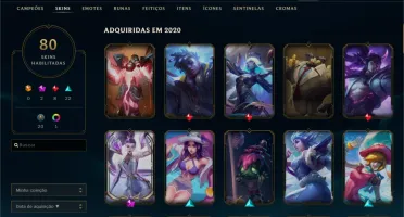 Conta Com 80 Skins