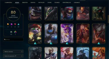 Conta Com 80 Skins