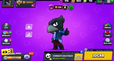 BRAWL STARS SEMI FULL C/ LENDÁRIO CORVO Class 20/ Power 8!