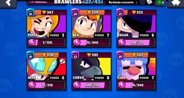 BRAWL STARS SEMI FULL C/ LENDÁRIO CORVO Class 20/ Power 8!