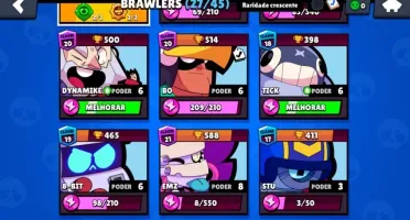 BRAWL STARS SEMI FULL C/ LENDÁRIO CORVO Class 20/ Power 8!