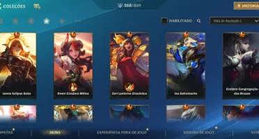 Conta Wild Rift Com Nami Prestigio e MF Prestigio e +