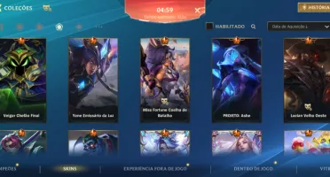 Conta Wild Rift Com Nami Prestigio e MF Prestigio e +