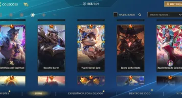Conta Wild Rift Com Nami Prestigio e MF Prestigio e +