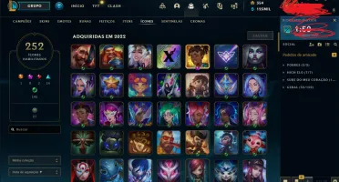 CONTA LOL MESTRE 200 SKINS 300 KK ESSENCIAS