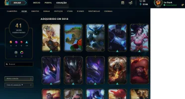 Vendo conta gold V, com skins e tudo mais