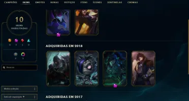 Conta Platina - Skins Exclusivas - MMR Alto