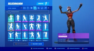 Conta fortnite temporada 5 até temporada 3 do capitulo 2