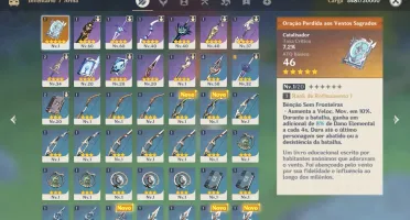 GENSHIN IMPACT - VENTI + KEQING + LIVRO 5* | AR37 | BENCAO