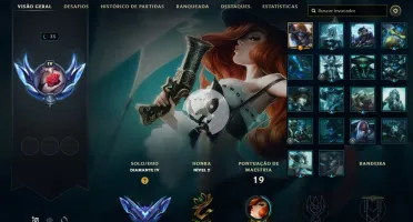 Conta DIAMANTE 4 - Smurf LOL (league of legends) ELOMOON