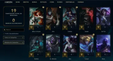 Conta DIAMANTE 4 - Smurf LOL (league of legends) ELOMOON
