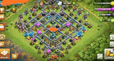 CLASH OF CLANS - CV13 QUASE FULL BARATO