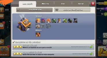 CLASH OF CLANS - CV13 QUASE FULL BARATO