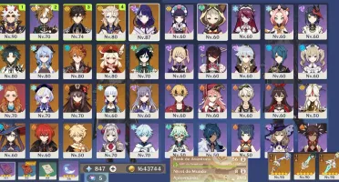 AR56 - GANYU+AMOS, CHILDE C1, AYAKA C1, VENTI C1, ITTO, ZHON