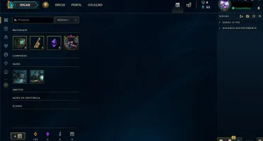 Conta LoL lvl 46 Unranked