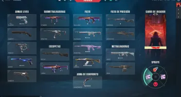 Conta Valorant com Karambit Saqueador e duas skins de Vandal