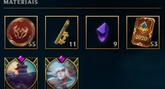 Conta League of Legends Unranked 106 Skins 1760 RP 53 PP