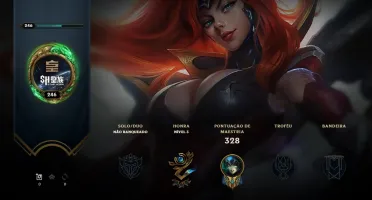 Conta League of Legends Unranked 106 Skins 1760 RP 53 PP
