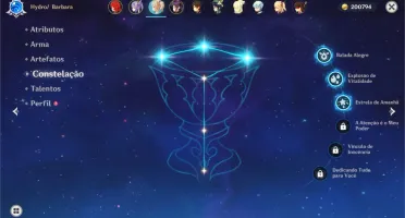 Genshin Impact - AR 50 - Diluc + Zhongli + Venti e outros