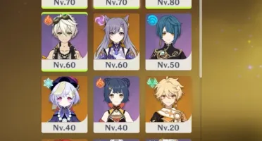 Conta Genshin com 5 personagens 5*