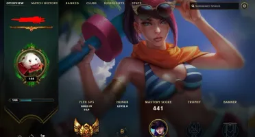 Conta UNRANKED SOLO - +100 campeões 50 skins e ícones raros