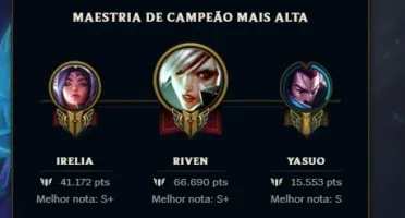Conta lol mestre