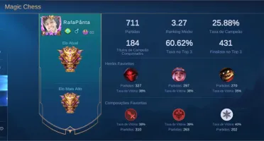 Conta lv 60 Mobile Legends - 92 skins