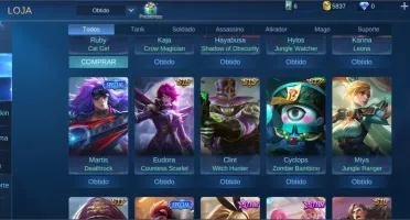 Conta lv 60 Mobile Legends - 92 skins