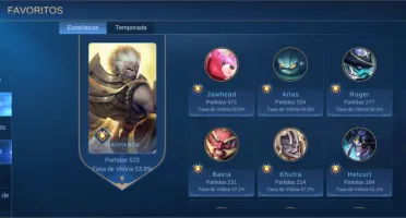 Conta lv 60 Mobile Legends - 92 skins