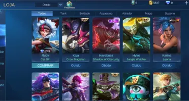 Conta lv 60 Mobile Legends - 92 skins
