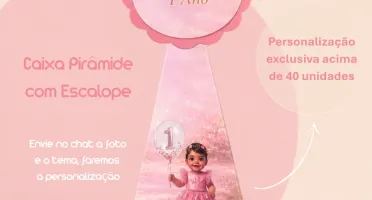 Caixa Pirâmide Personalizada em Kits