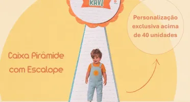 Caixa Pirâmide Personalizada em Kits