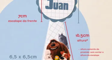 Caixa Pirâmide Personalizada em Kits
