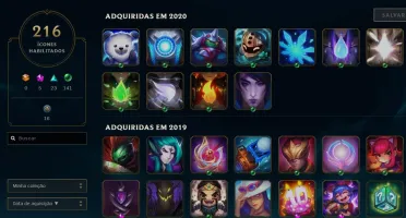 CONTA LOL DIAMANTE IV, 230 skin, 20k de essencial!
