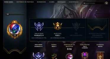 CONTA LOL DIAMANTE IV, 230 skin, 20k de essencial!