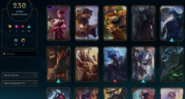 CONTA LOL DIAMANTE IV, 230 skin, 20k de essencial!