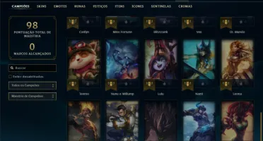 Prata 2 com 35 Champs e 6 Skins ( MAIN SUP )