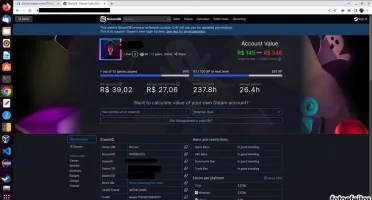 Conta Steam com Varios Jogos e R$ 2,93 de Saldo (Sem ban's)
